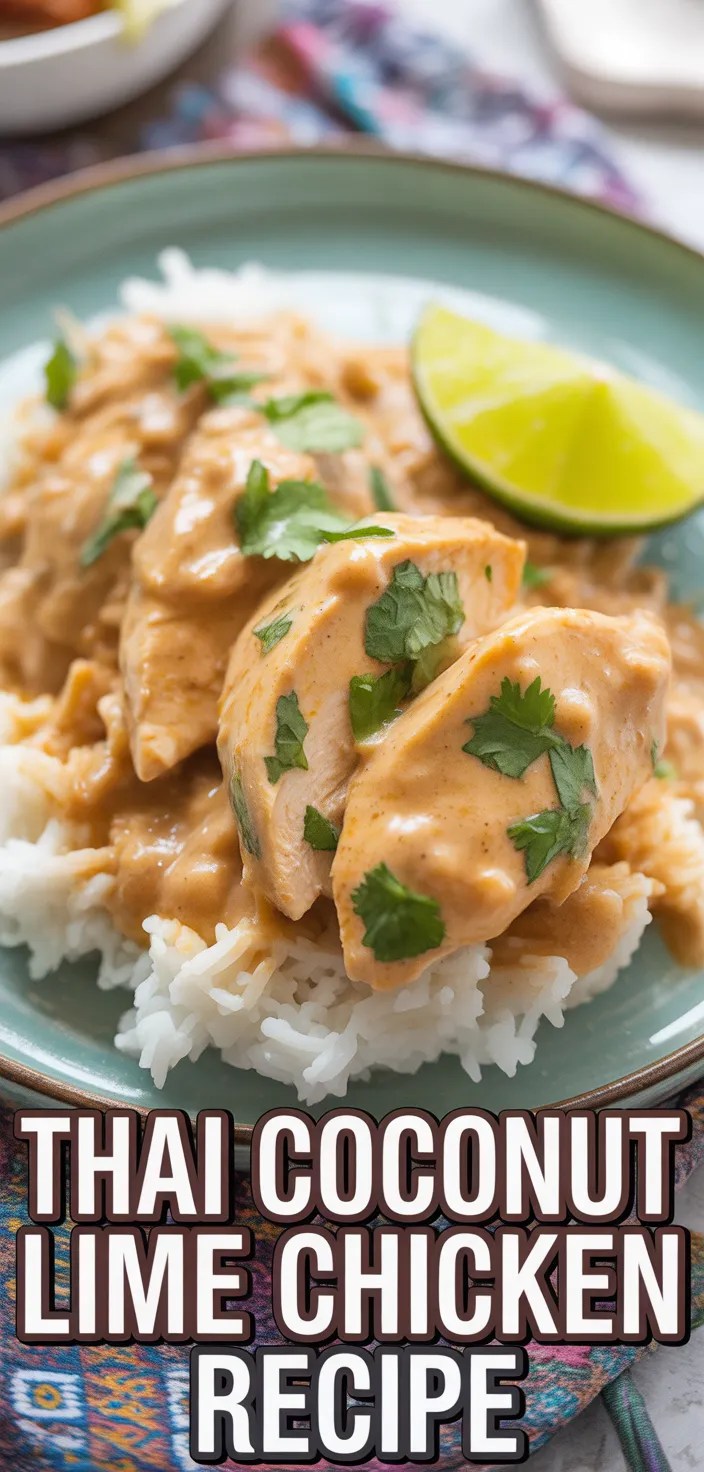 Tropical Bliss: Creamy Thai Coconut Lime Chicken Recipe